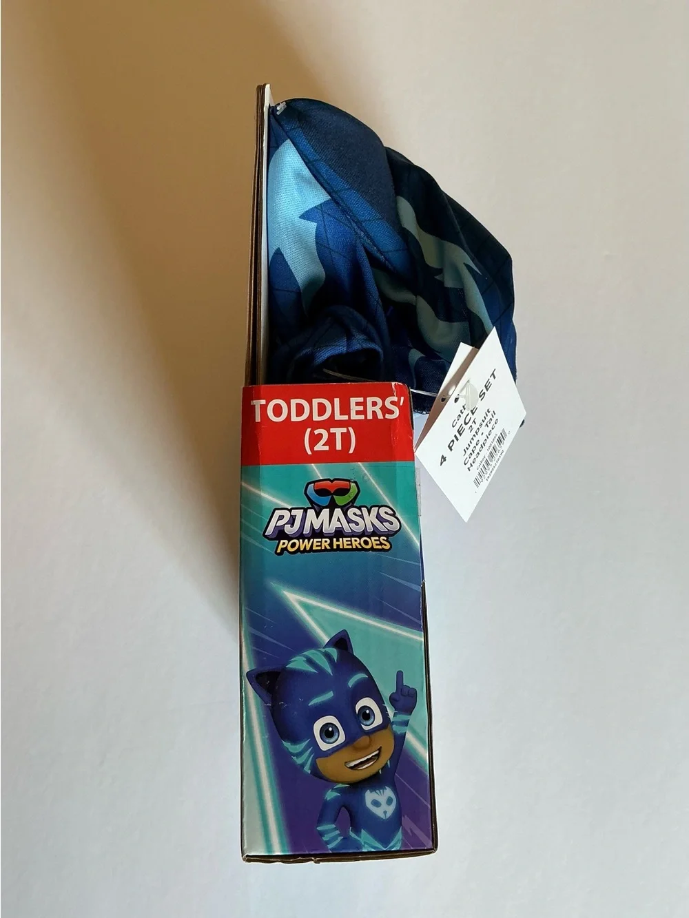 NWT PJ Masks CATBOY Halloween Costume with Cape Toddler Size 2T Disguise brand